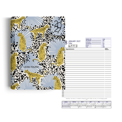 Show details for Cheetah and Spots Diary A4