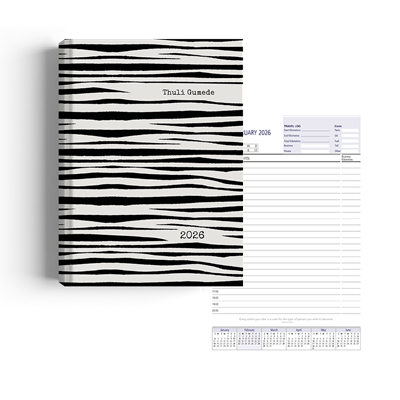 Show details for Zippy Zebra Diary A4