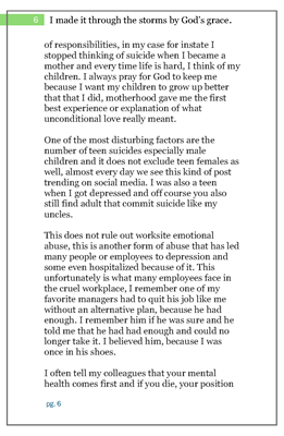 Show details for I made it through the storms by God's Grace