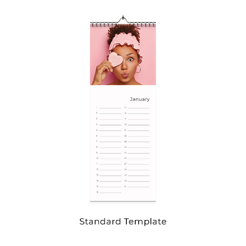 Show details for 2027 Slim Wall Calendar - B - Standard Template