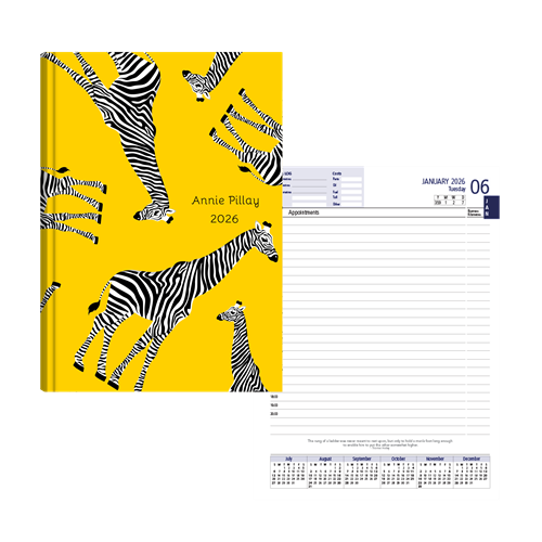 Show details for Zippy Yellow Gerry Diary A5 