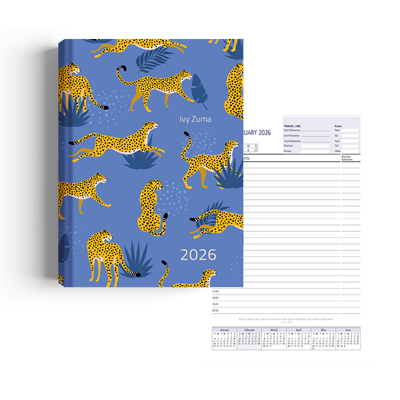 Show details for Cheetah Blues Diary A4